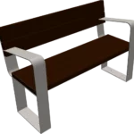 Banc avec accoudoir Air (2 places)