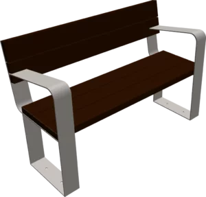 Banc avec accoudoir Air (2 places)