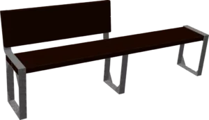 Banc D’ho avec demi dossier (2m)