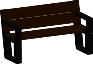 Banc Eko avec accoudoirs (3places)