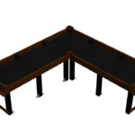 Jardinière PMR d’angle