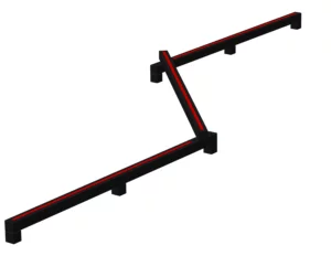 Poutre d'équilibre triple