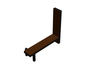 Banc étirements avec paroi verticale