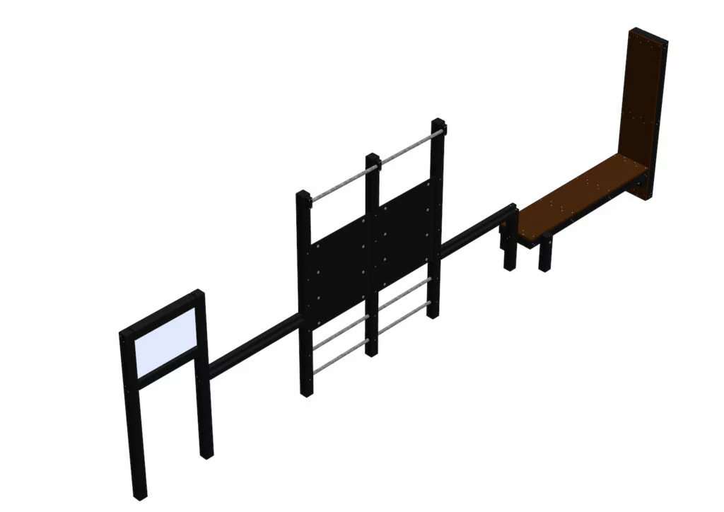 Agrès : Combiné étirements (espalier double)