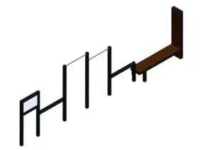 Combiné étirements (barres fixes 2 hauteurs)