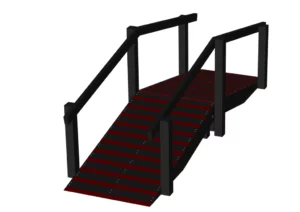 Podium avec 2 rampes