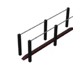 Barres parallèles avec poutre d'équilibre