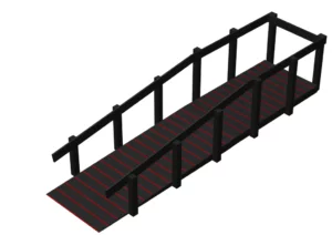 Rampe pour fauteuil demi-tour