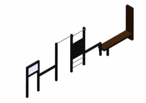 Combiné étirements (espalier et barre fixe)