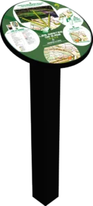 Table d'orientation ronde