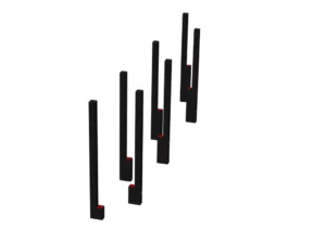 Échasses a hauteurs progressives