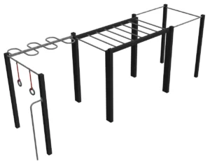 Station street workout asymétrique pour collectivités et campings