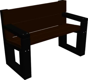 Banc Eko avec accoudoirs (2places)