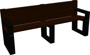 Banc Eko avec accoudoirs (4places)