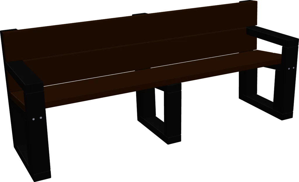 Banc Eko avec accoudoirs (4places)