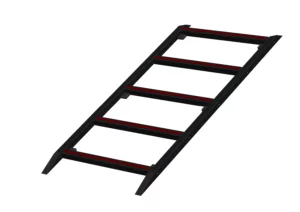 Escalier en retenue de terre