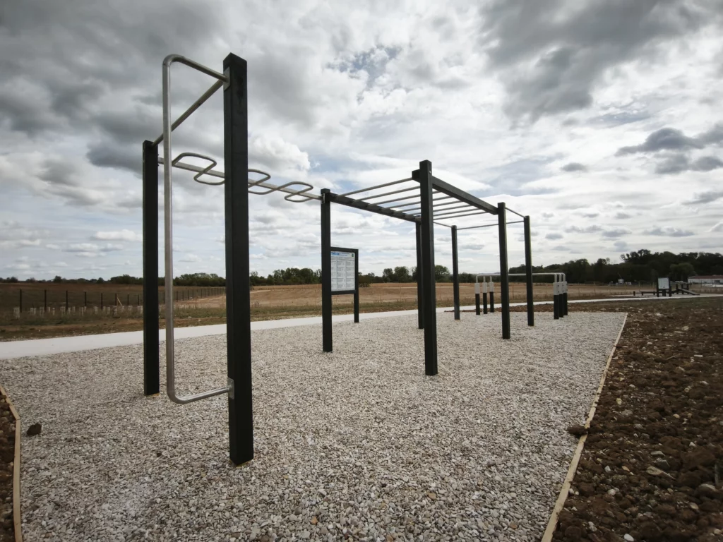 Espace street workout en plastique recyclé à Annet-sur-Marne