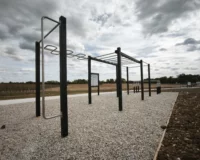 Espace street workout en plastique recyclé à Annet-sur-Marne